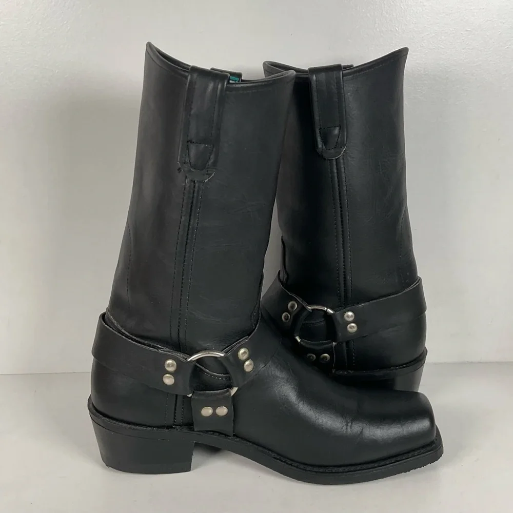 Vintage Santa Fe Harness Boots | USA Made | Men’s 9.5 D